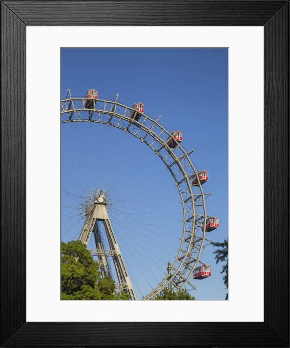 Framed Print : Austria, Vienna, Leopoldstadt, Prater, The Wurstelprater amusement park, Riesenrad Framed Print : Austria, Vienna, Leopoldstadt, Prater, The Wurstelprater amusement park, Riesenrad