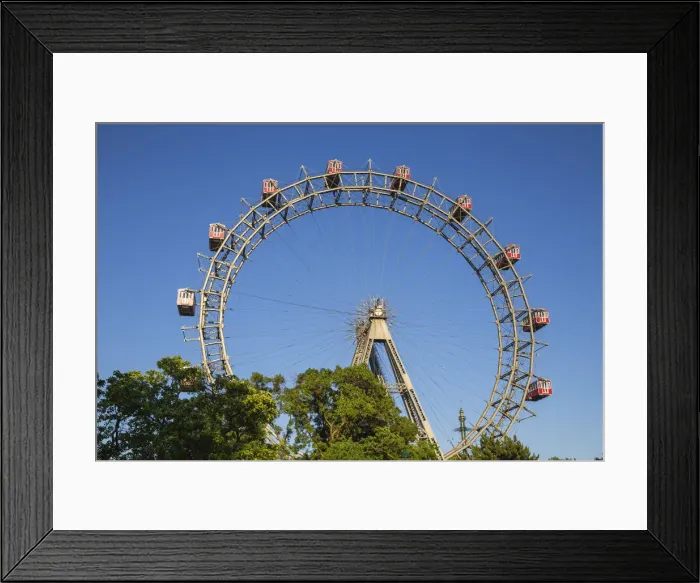 Framed Print : Austria, Vienna, Leopoldstadt, Prater, The Wurstelprater amusement park, Riesenrad Framed Print : Austria, Vienna, Leopoldstadt, Prater, The Wurstelprater amusement park, Riesenrad