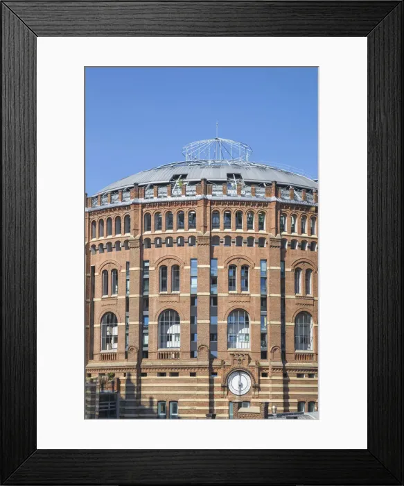 Framed Print : Austria, Vienna, Gasometer buildings - gas storage tanks converted to apartments Framed Print : Austria, Vienna, Gasometer buildings - gas storage tanks converted to apartments