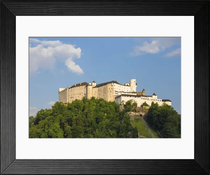 Framed Print : Austria, Salzburg, View of Hohensalzburg Castle Framed Print : Austria, Salzburg, View of Hohensalzburg Castle