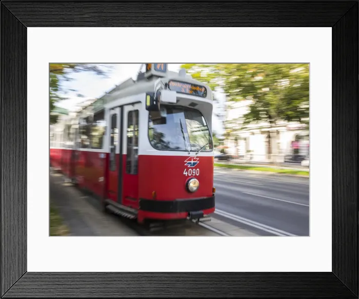 Framed Print : Tram on the Universitaatsring, Vienna, Austria Framed Print : Tram on the Universitaatsring, Vienna, Austria