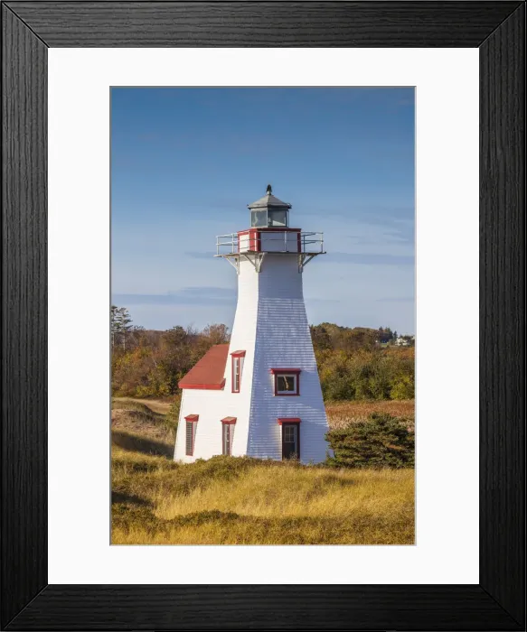 Framed Print : Canada, Prince Edward Island, New London, New London Lighthouse