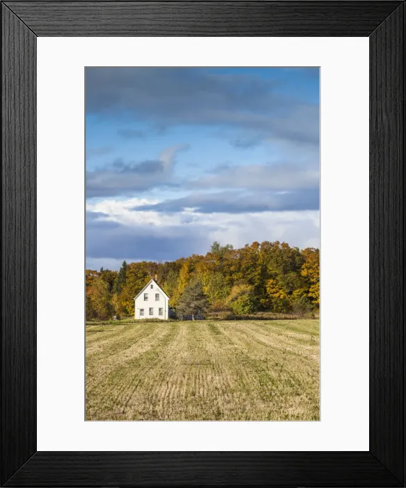 Framed Print : Canada, Prince Edward Island, Mount Mellick, house, autumn Framed Print : Canada, Prince Edward Island, Mount Mellick, house, autumn