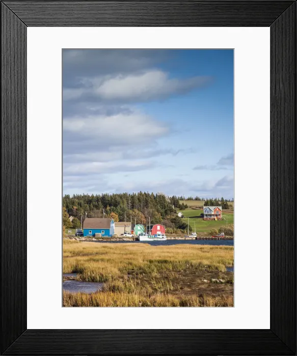 Framed Print : Canada, Prince Edward Island, French River, small fishing harbor Framed Print : Canada, Prince Edward Island, French River, small fishing harbor