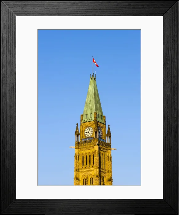 Framed Print : Canada, Ontario, Ottawa, Canadian Parliament, Centre Block, Peace Tower