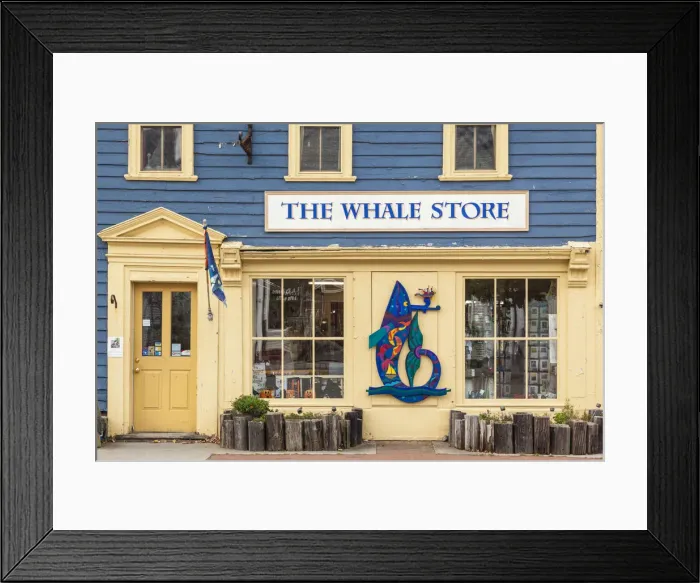 Framed Print : Canada, New Brunswick, Bay of Fundy, St. Andrews By The Sea, The Whale Store