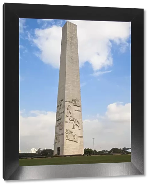 Brazil, Sao Paulo, Sao Paulo, Ibirapuera Park, Obelisk to Heroes of 1932