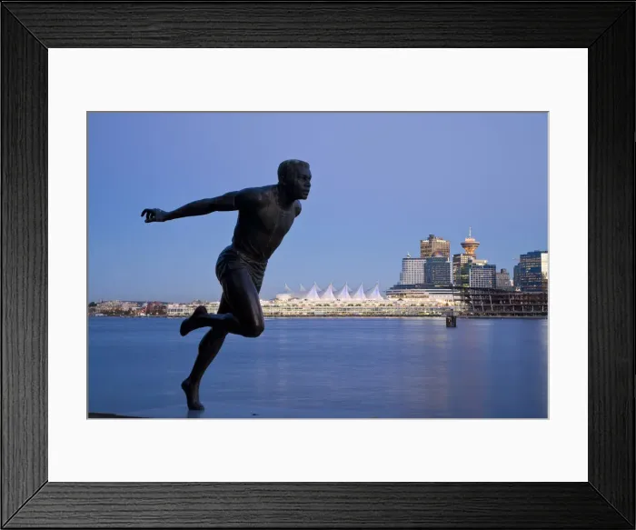 Framed Print : Statue of Canadian Athlete Harry W. Jerome, Stanley Park, Vancouver, British Columbia Framed Print : Statue of Canadian Athlete Harry W. Jerome, Stanley Park, Vancouver, British Columbia