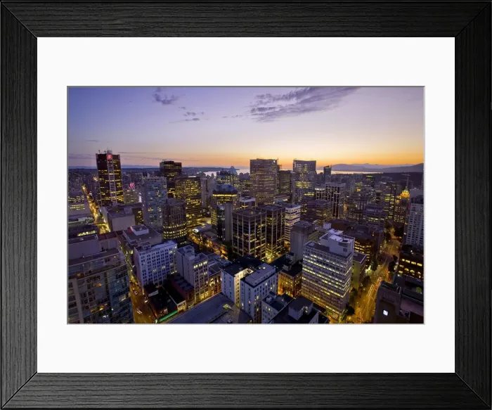 Framed Print : Downton Vancouver from LOOKOUT! Tower, Vancouver, British Columbia, Canada Framed Print : Downton Vancouver from LOOKOUT! Tower, Vancouver, British Columbia, Canada