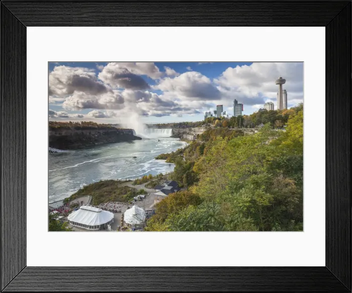 Framed Print : Canada, Ontario, Niagara Falls, high rise buildings by the falls Framed Print : Canada, Ontario, Niagara Falls, high rise buildings by the falls
