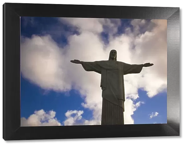 Brazil, Rio De Janeiro, Cosme Velho, Christ The Redeemer Statue atop Cocovado