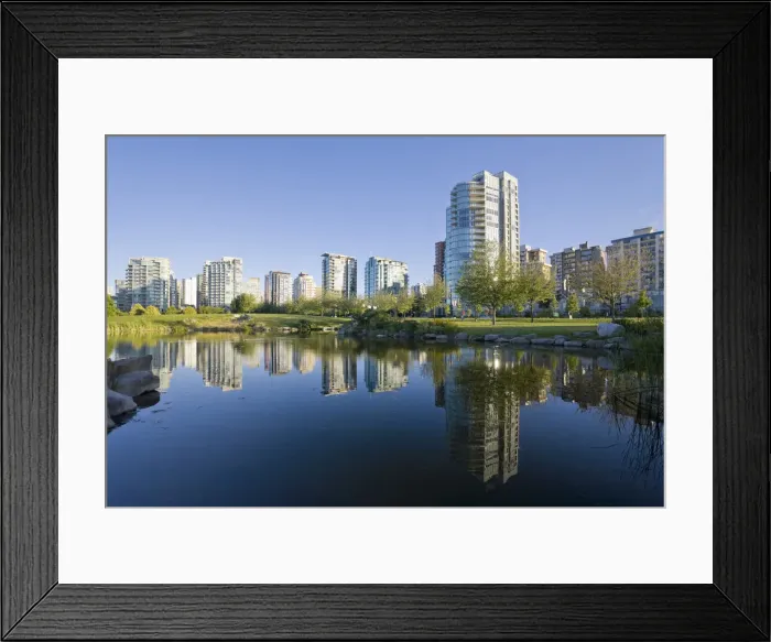 Framed Print : Devonian Harbour Park and Downtown Vancouver Skyline, Vancouver, British Columbia, Canada Framed Print : Devonian Harbour Park and Downtown Vancouver Skyline, Vancouver, British Columbia, Canada