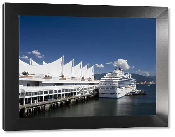 Canada Place Complex and Cruise Ship, Vancouver, British Columbia, Canada