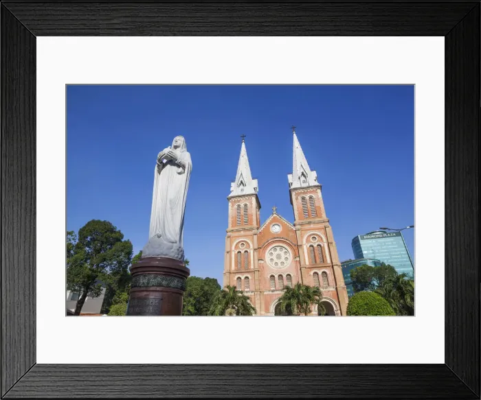Framed Print : Vietnam, Ho Chi Minh City, Notre Dame Cathedral Framed Print : Vietnam, Ho Chi Minh City, Notre Dame Cathedral