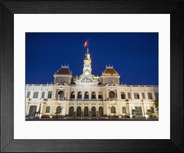 Framed Print : Vietnam, Ho Chi Minh City, Hotel de Ville aka City Hall Framed Print : Vietnam, Ho Chi Minh City, Hotel de Ville aka City Hall