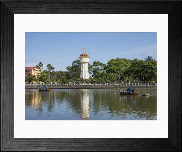 Framed Print : Vietnam, Mui Ne, Phan Thiet, The Water Tower Framed Print : Vietnam, Mui Ne, Phan Thiet, The Water Tower
