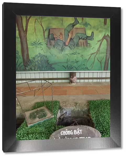 Vietnam, Ho Chi Minh City, Cu Chi Tunnels, Exhibit of Booby Traps Used During the