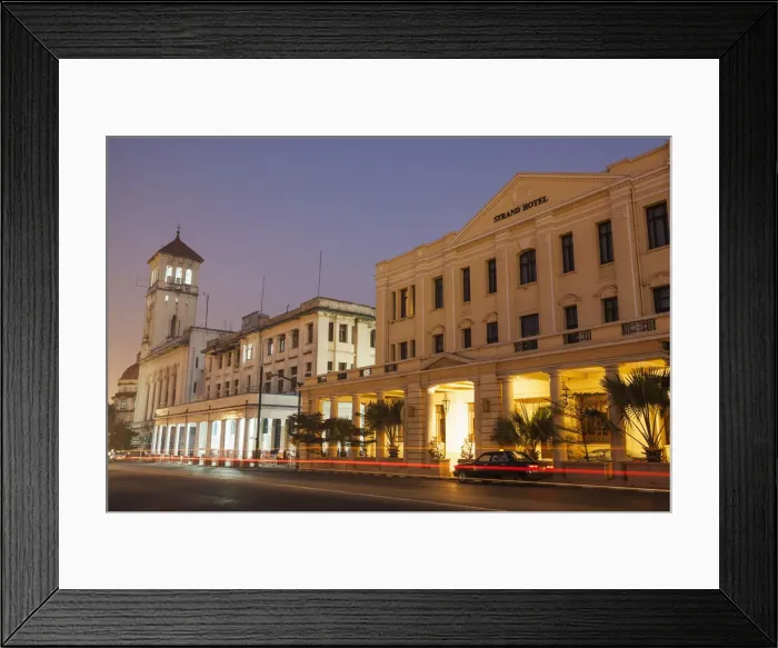 Framed Print : Myanmar (Burma), Yangon, The Strand and Strand Hotel Framed Print : Myanmar (Burma), Yangon, The Strand and Strand Hotel