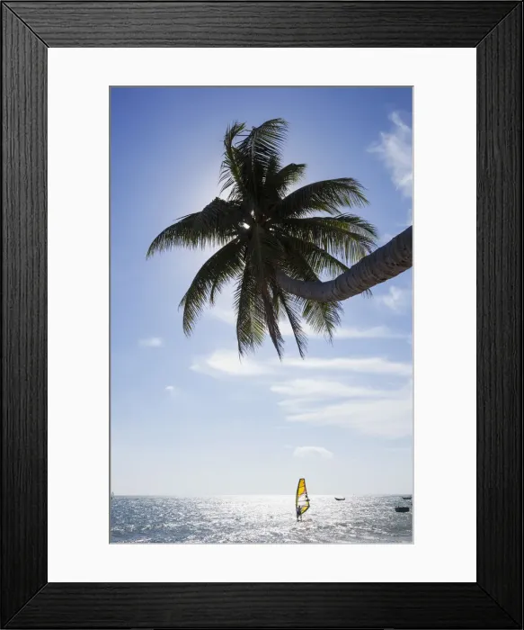 Framed Print : Vietnam, Mui Ne, Mui Ne Beach, Windsurfer Framed Print : Vietnam, Mui Ne, Mui Ne Beach, Windsurfer