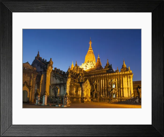 Framed Print : Myanmar (Burma), Bagan, Ananda Temple Framed Print : Myanmar (Burma), Bagan, Ananda Temple