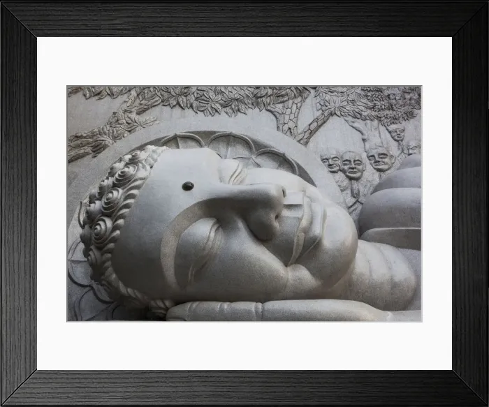 Framed Print : Vietnam, Nha Trang, Long Son Pagoda, Reclining Buddha Statue Framed Print : Vietnam, Nha Trang, Long Son Pagoda, Reclining Buddha Statue