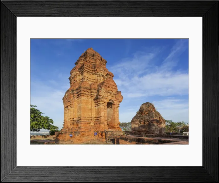 Framed Print : Vietnam, Mui Ne, Po Shanu Cham Towers Framed Print : Vietnam, Mui Ne, Po Shanu Cham Towers