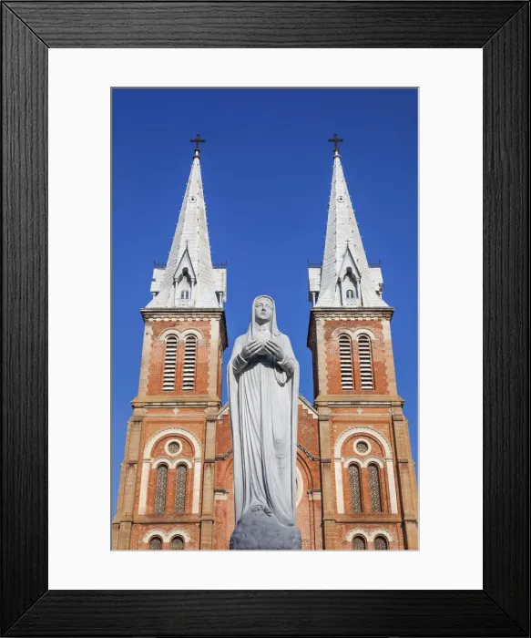 Framed Print : Vietnam, Ho Chi Minh City, Notre Dame Cathedral Framed Print : Vietnam, Ho Chi Minh City, Notre Dame Cathedral
