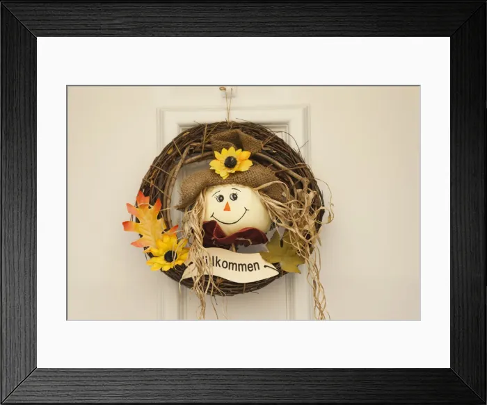 Framed Print : Austria, Wachau, Melk, Doorway Welcome Wreath Framed Print : Austria, Wachau, Melk, Doorway Welcome Wreath