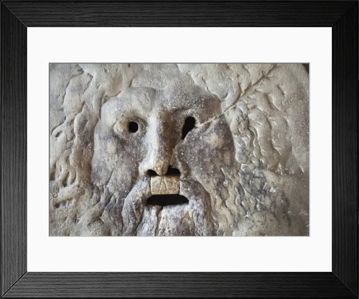 Framed Print : Italy, Rome, Santa Maria in Cosmedin Church, Bocca della Verita, Mouth of Truth Framed Print : Italy, Rome, Santa Maria in Cosmedin Church, Bocca della Verita, Mouth of Truth