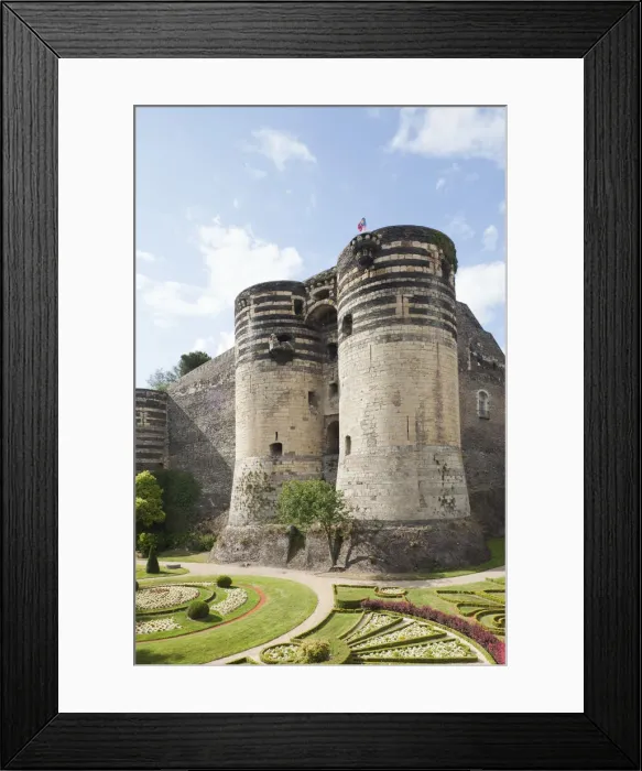 Framed Print : France, Loire Valley, Angers Castle, The Castle Walls Framed Print : France, Loire Valley, Angers Castle, The Castle Walls