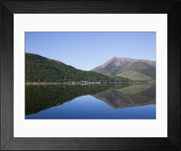Framed Print : UK, Scotland, Highlands, View of Loch Leven from Glen Coe Village Framed Print : UK, Scotland, Highlands, View of Loch Leven from Glen Coe Village