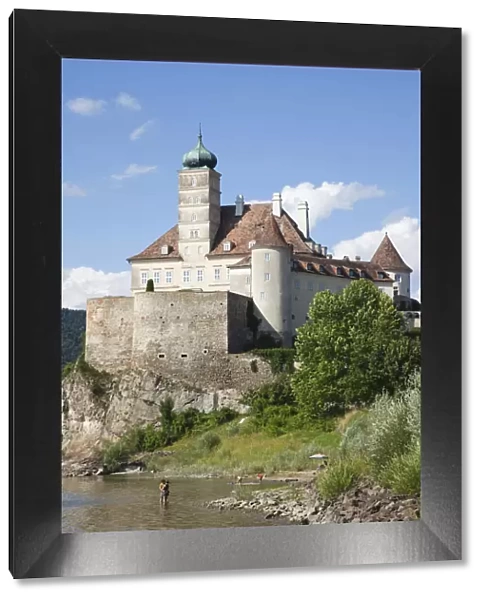 Austria, Wachau, Schonbuhel Castle and The Danube River