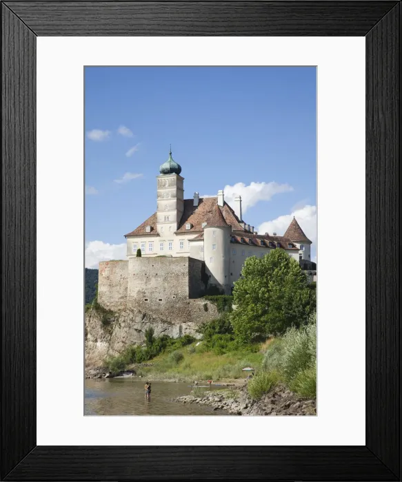 Framed Print : Austria, Wachau, Schonbuhel Castle and The Danube River