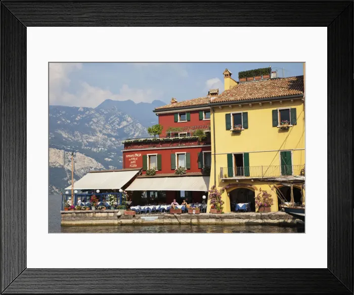 Framed Print : Italy, Veneto, Lake Garda, Malcesine Framed Print : Italy, Veneto, Lake Garda, Malcesine