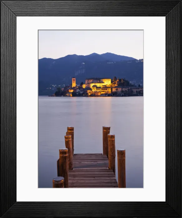 Framed Print : Italy, Piedmont, Lake Orta, San Giulio Island Framed Print : Italy, Piedmont, Lake Orta, San Giulio Island