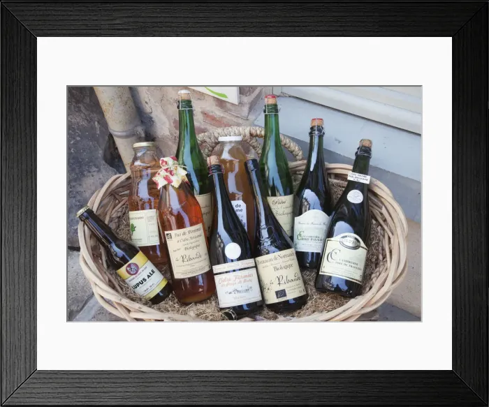 Framed Print : France, Normandy, Honfleur, Liquor Shop display of Cider Bottles Framed Print : France, Normandy, Honfleur, Liquor Shop display of Cider Bottles
