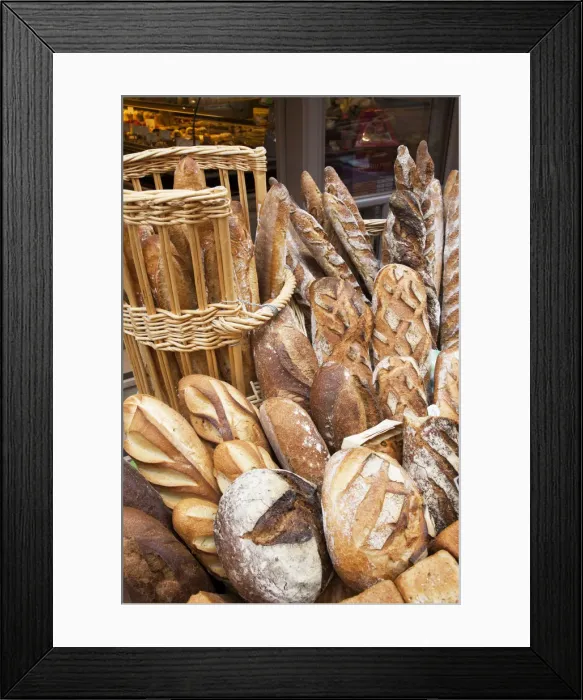 Framed Print : France, Normandy, Honfleur, Bread Shop Display Framed Print : France, Normandy, Honfleur, Bread Shop Display