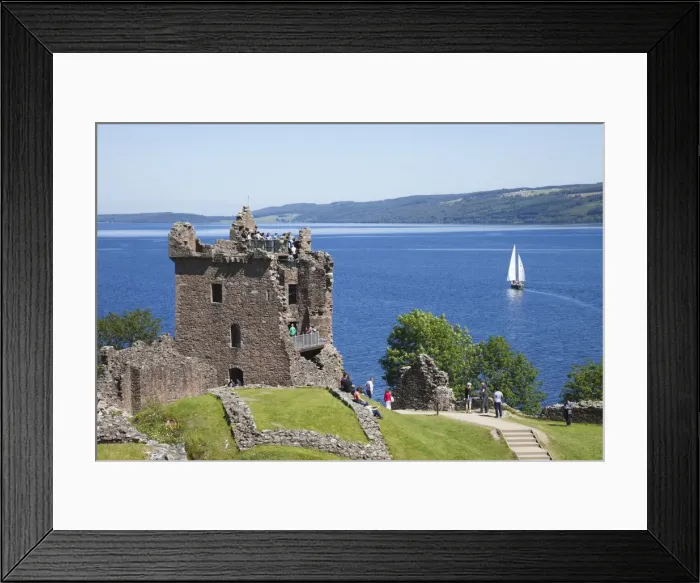 Framed Print : UK, Scotland, Highlands, Loch Ness, Urquhart Castle Framed Print : UK, Scotland, Highlands, Loch Ness, Urquhart Castle