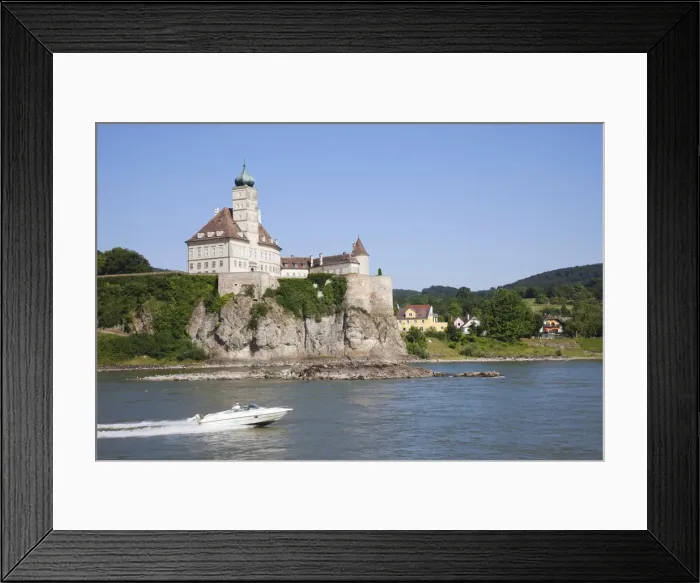 Framed Print : Austria, Wachau, Schonbuhel Castle and The Danube River Framed Print : Austria, Wachau, Schonbuhel Castle and The Danube River