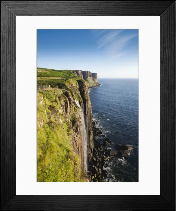 Framed Print : UK, Scotland, Inner Hebrides, Isle of Skye, Mealt Falls and Kilt Rock Framed Print : UK, Scotland, Inner Hebrides, Isle of Skye, Mealt Falls and Kilt Rock