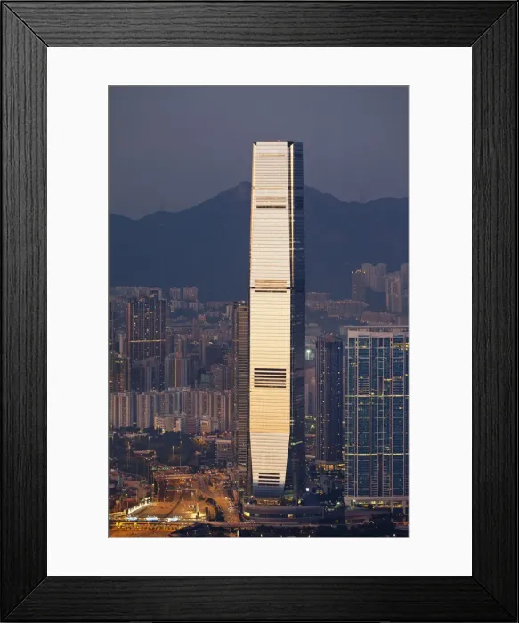 Framed Print : China, Hong Kong, West Kowloon, International Commerce Centre Building (ICC) Framed Print : China, Hong Kong, West Kowloon, International Commerce Centre Building (ICC)