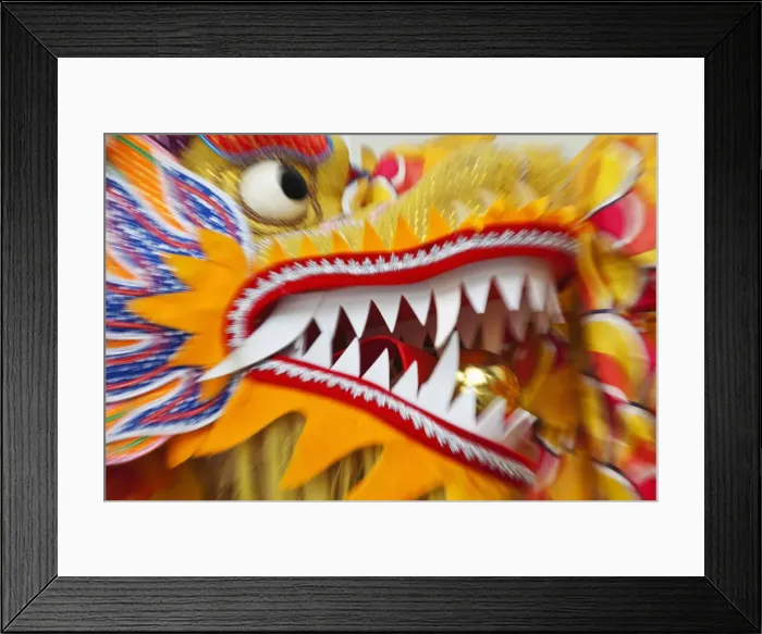 Framed Print : Singapore, Chinatown, Chinese Dragon Framed Print : Singapore, Chinatown, Chinese Dragon