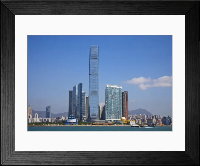 Framed Print : China, Hong Kong, West Kowloon, International Commerce Centre Building (ICC) Framed Print : China, Hong Kong, West Kowloon, International Commerce Centre Building (ICC)