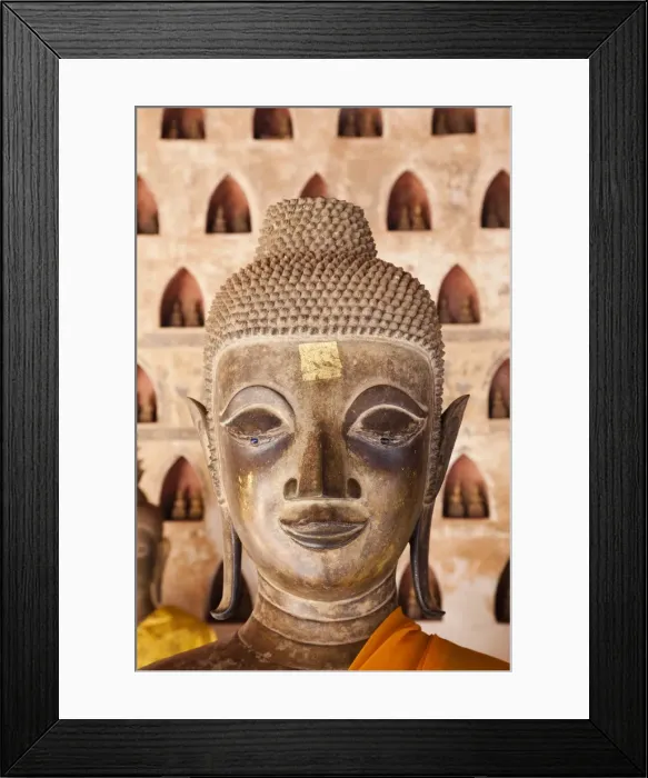 Framed Print : Laos, Vientiane, Wat Sisaket, Buddha Statues Framed Print : Laos, Vientiane, Wat Sisaket, Buddha Statues