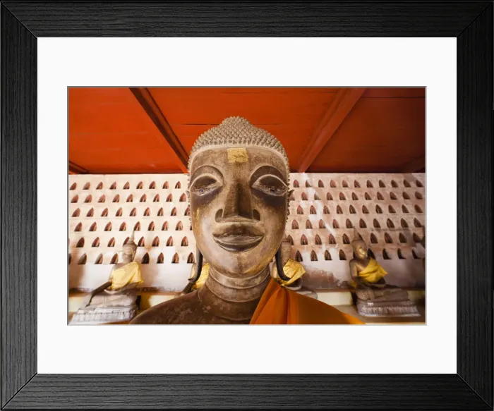 Framed Print : Laos, Vientiane, Wat Sisaket, Buddha Statues Framed Print : Laos, Vientiane, Wat Sisaket, Buddha Statues