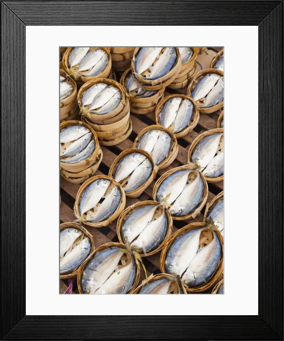 Framed Print : Laos, Vientiane, The Morning Market, Dried Fish Framed Print : Laos, Vientiane, The Morning Market, Dried Fish