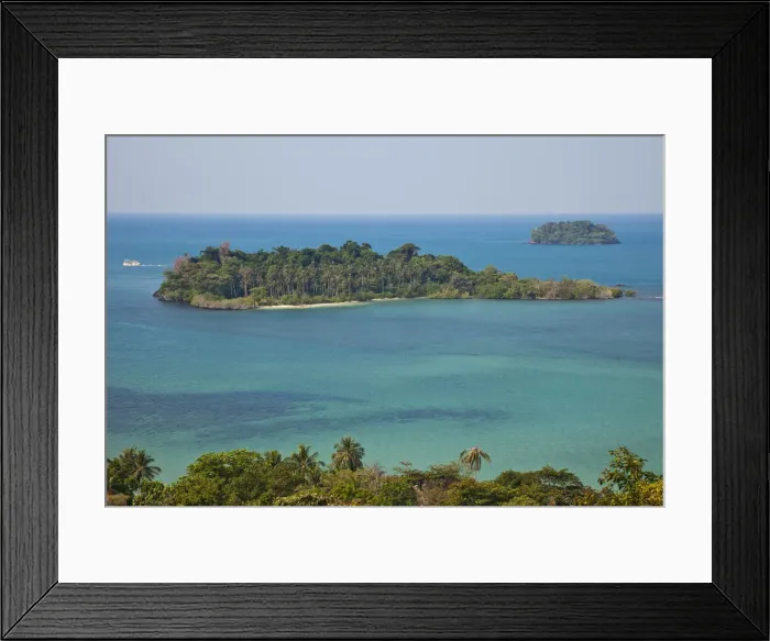 Framed Print : Thailand, Trat Province, Koh Chang, Coastal View of Koh Man Nok and Koh Pli Islands Framed Print : Thailand, Trat Province, Koh Chang, Coastal View of Koh Man Nok and Koh Pli Islands
