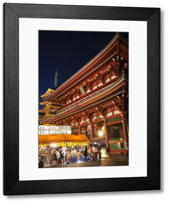 Framed Print : Japan, Tokyo, Asakusa, Asakusa Kannon Temple, Hozomon Gate and Temple Pagoda Framed Print : Japan, Tokyo, Asakusa, Asakusa Kannon Temple, Hozomon Gate and Temple Pagoda