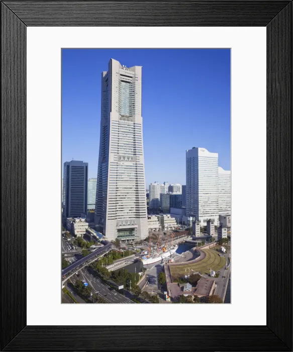 Framed Print : Japan, Tokyo, Yokohama, Minatomirai Area, Landmark Tower Building Framed Print : Japan, Tokyo, Yokohama, Minatomirai Area, Landmark Tower Building