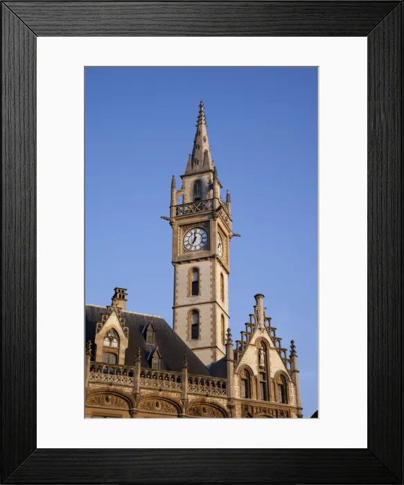 Framed Print : Belgium, Ghent, The Old Post Office Building